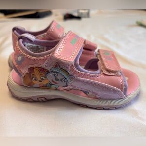 PAW Patrol Pink Girls' Sandals with Character Graphics size 6 toddler shoes